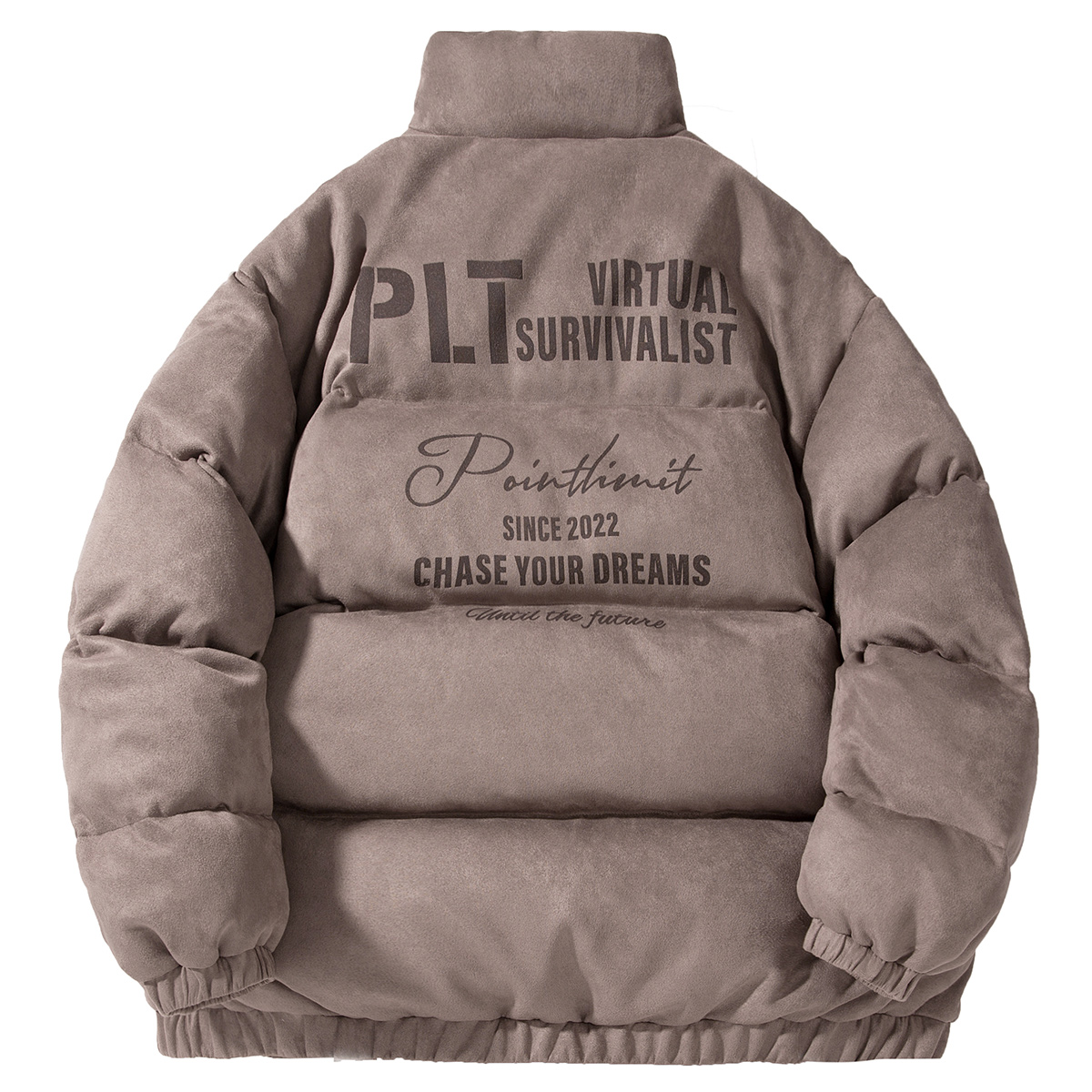 

POINTLIMIT Пуховик Unisex, Dark Coffee (Burned Flower Letter)