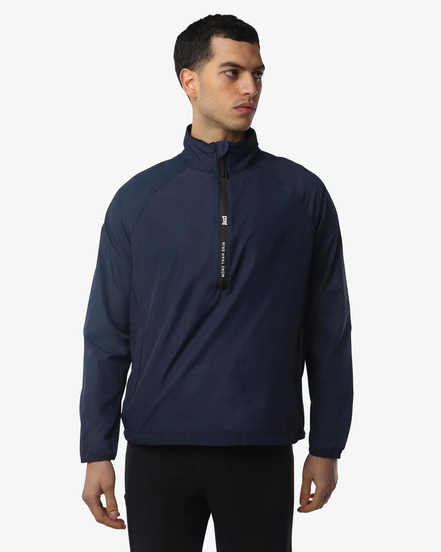 

JAKED Темно-синяя мужская синтетическая толстовка для фитнеса