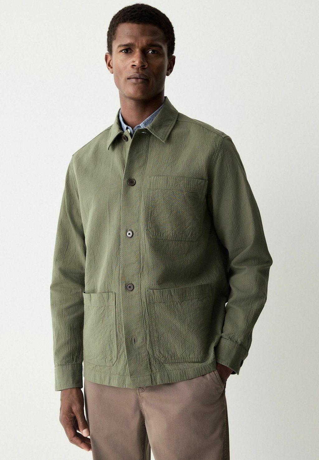 

Летняя куртка REGULAR FIT SHACKET Next, оливковый