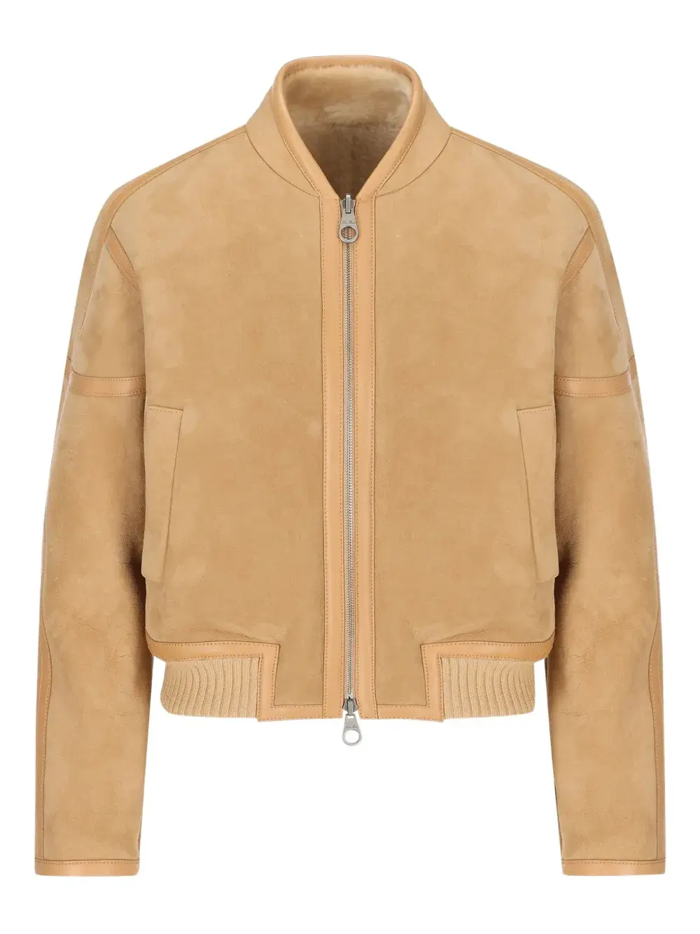 

Двусторонняя замшевая куртка Loro Piana, нейтральный