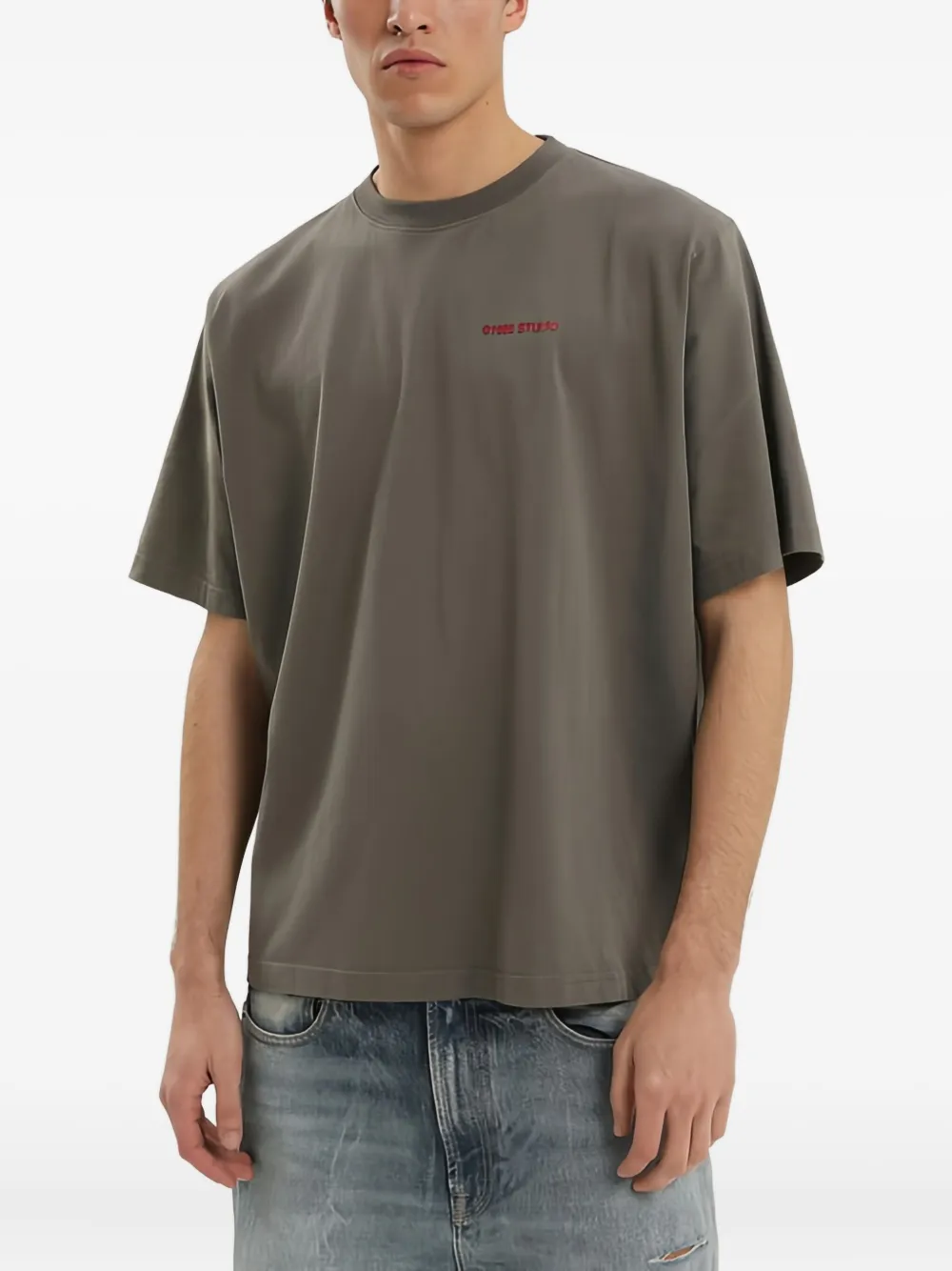 

Футболка с круглым вырезом и короткими рукавами Party 1988 Studio, серый