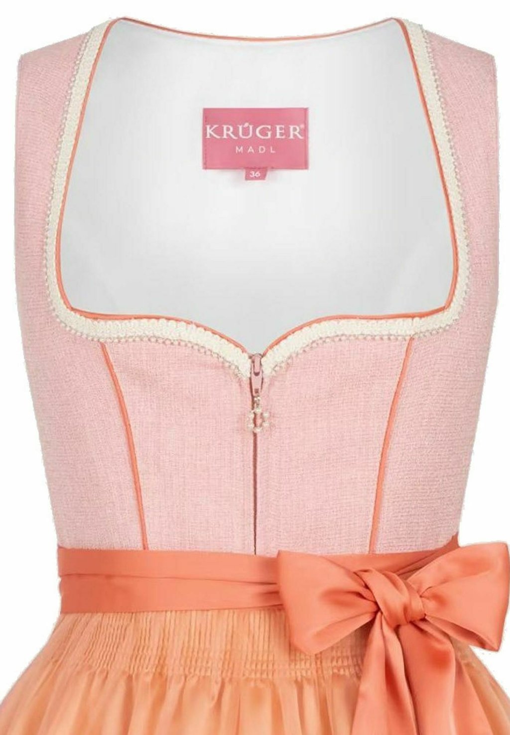 

Широкая юбка в сборку STRUFFOLI Krüger Dirndl, розовый