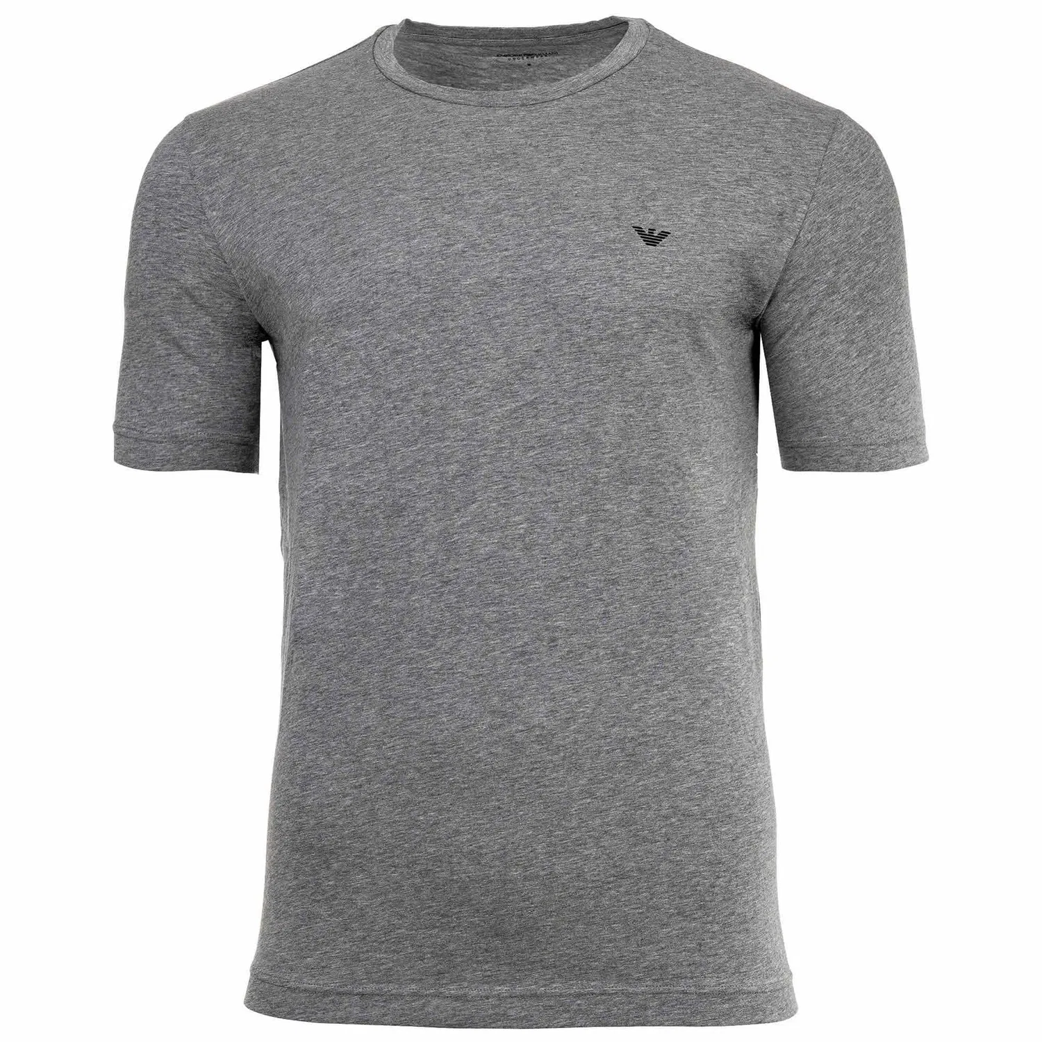 Пижама короткая из эластичного хлопка Emporio Armani, серо-черный — фото 3