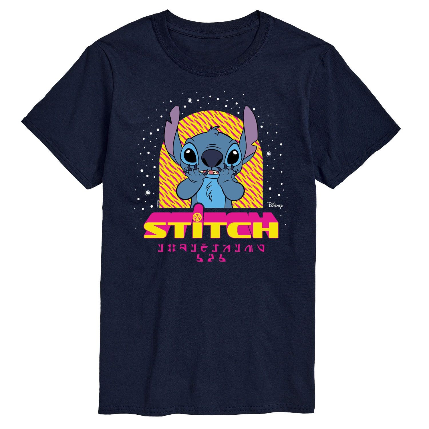 

Футболка с пейзажем Lilo & Stitch Big & Tall Stitch Experiment 626 Disney, синий
