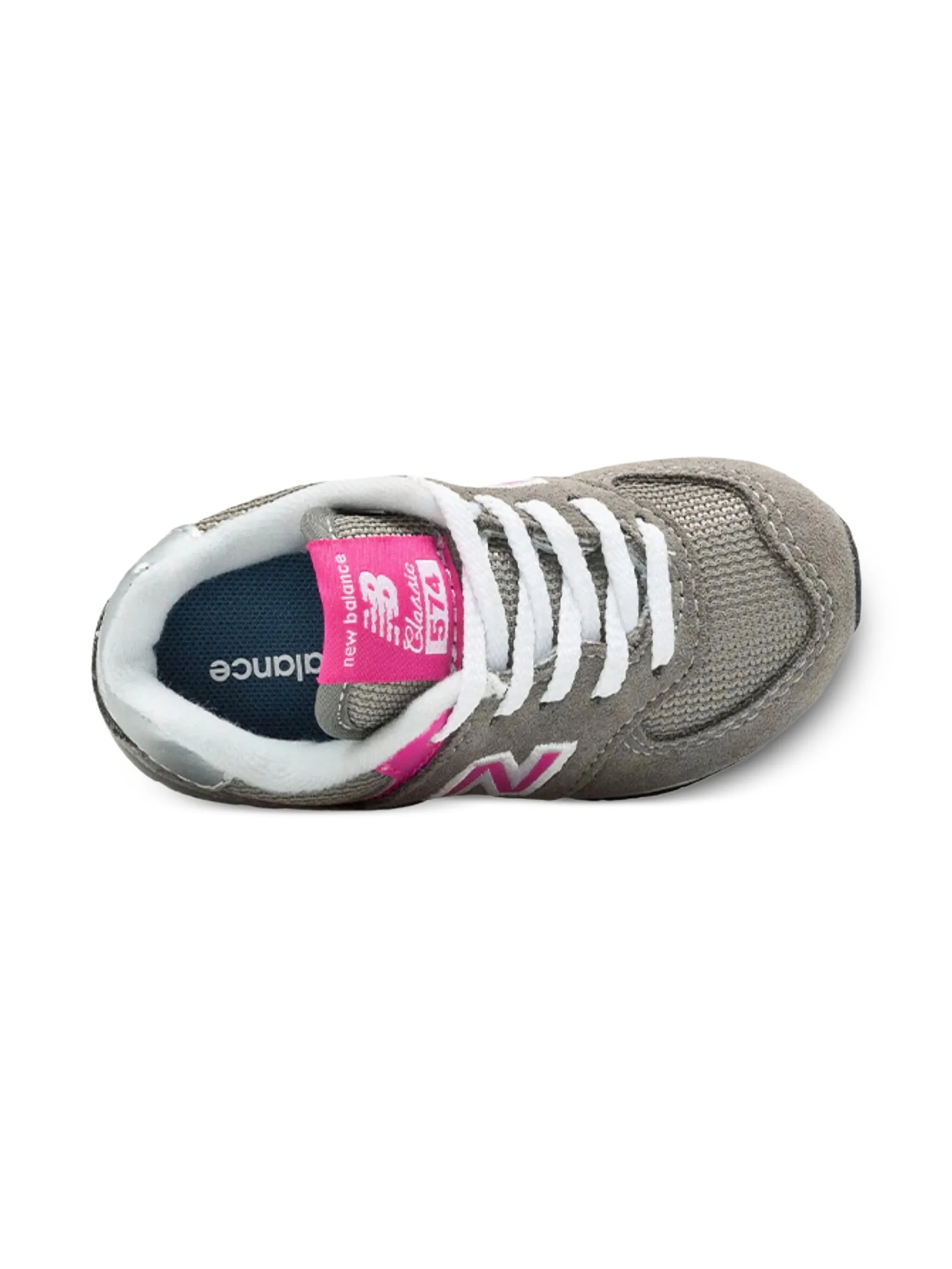 Кроссовки 574 Grey/Pink New Balance, серый — фото 3