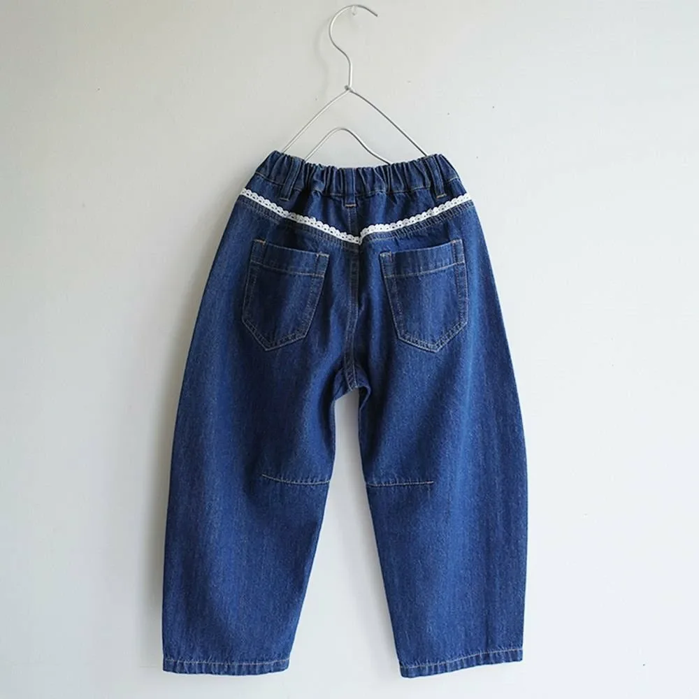 Длинные джинсовые брюки с широкими штанинами Branshes, Navy blue