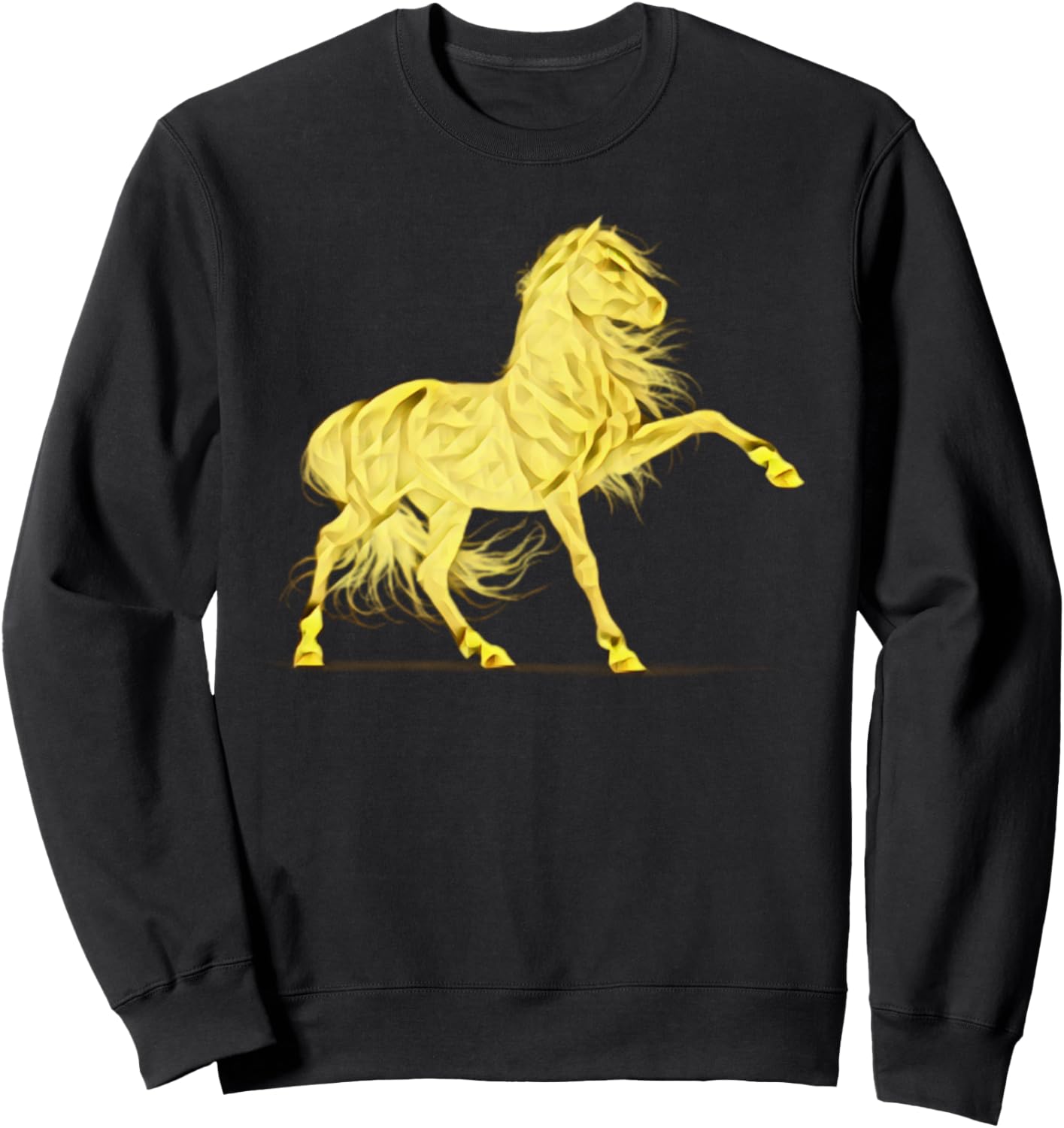 

Толстовка с изображением лошади-стальона и красочной гривой, посвященная конному спорту Stallion Horses Equestrian Sports Gift Christmas - Birthday, черный