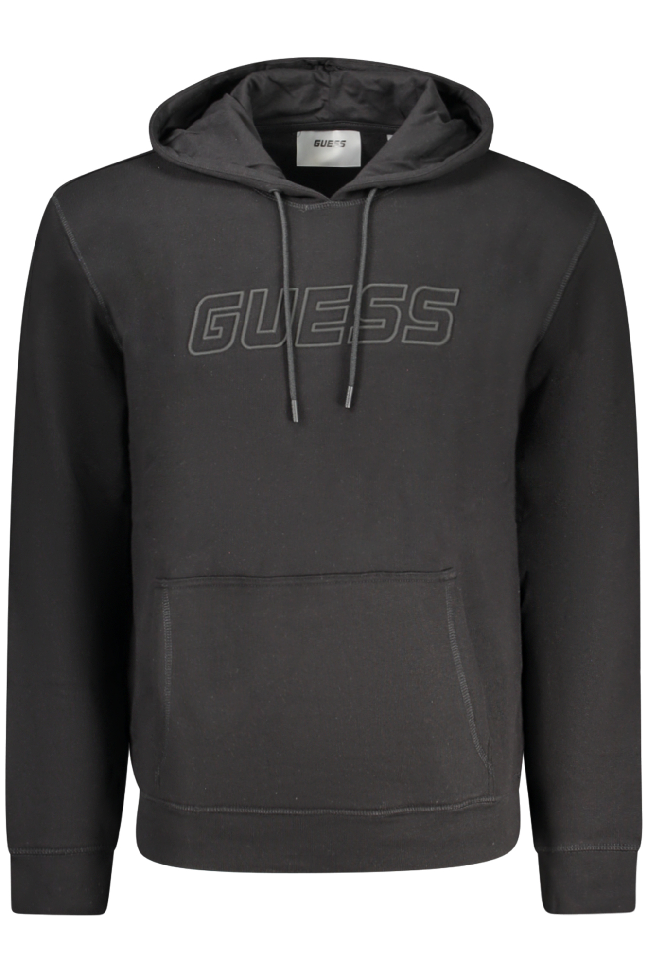 

Толстовка мужская Guess Jeans с карманом-кенгуру, черный