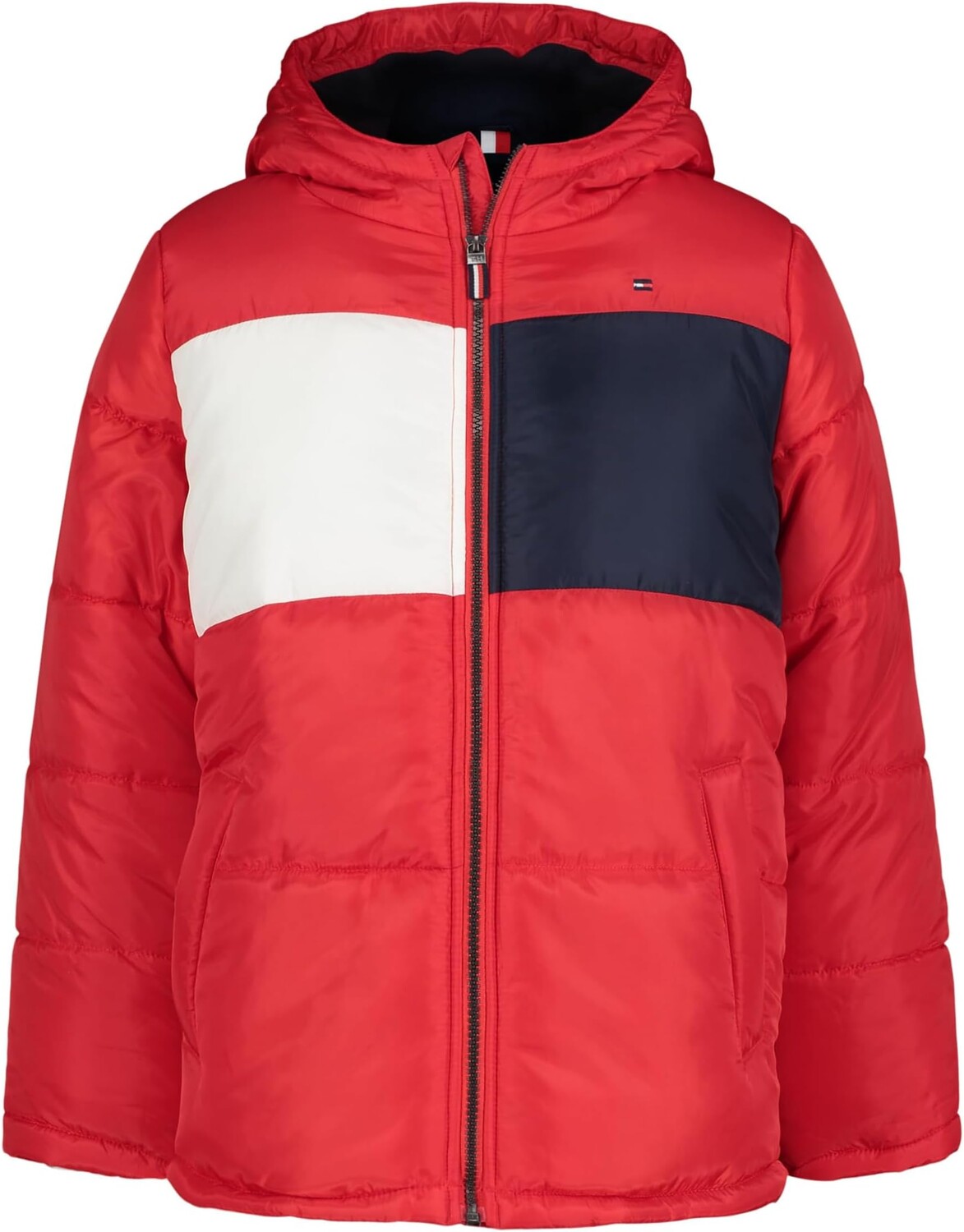 

Пуховик Tommy Hilfiger Tommy Pieced Puffer, цвет Tommy Red