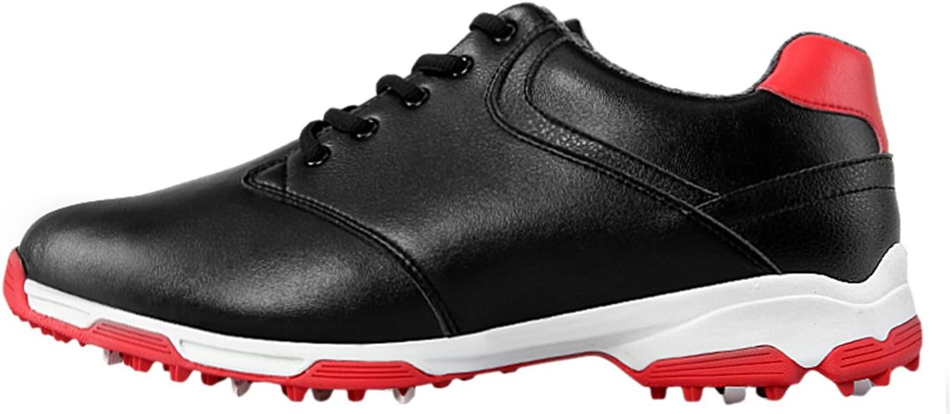 

Водонепроницаемые гольф-туфли PGM с шипами для мужчин, противоскользящие, черный