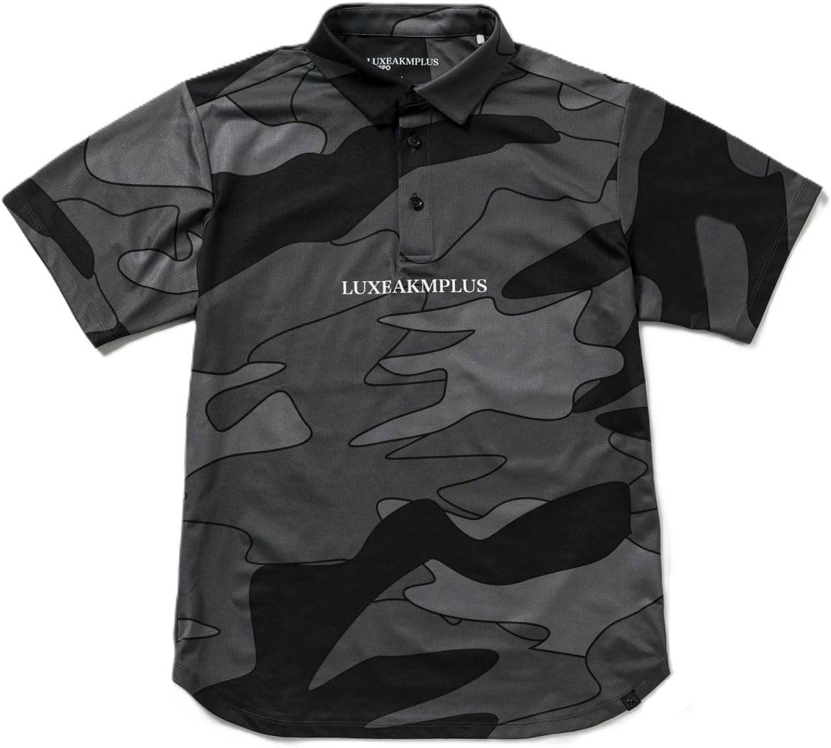 

Мужская поло-рубашка Luxe Plus Camo в стиле стритстайл Luxeakmplus, черный