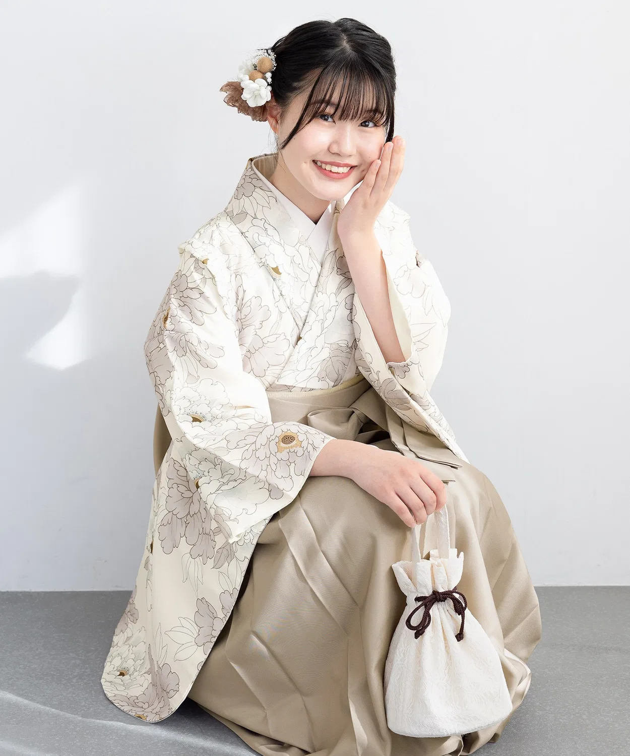 Кимоно-хакама сет 4 предмета floro для старших подростков, синий — фото 2