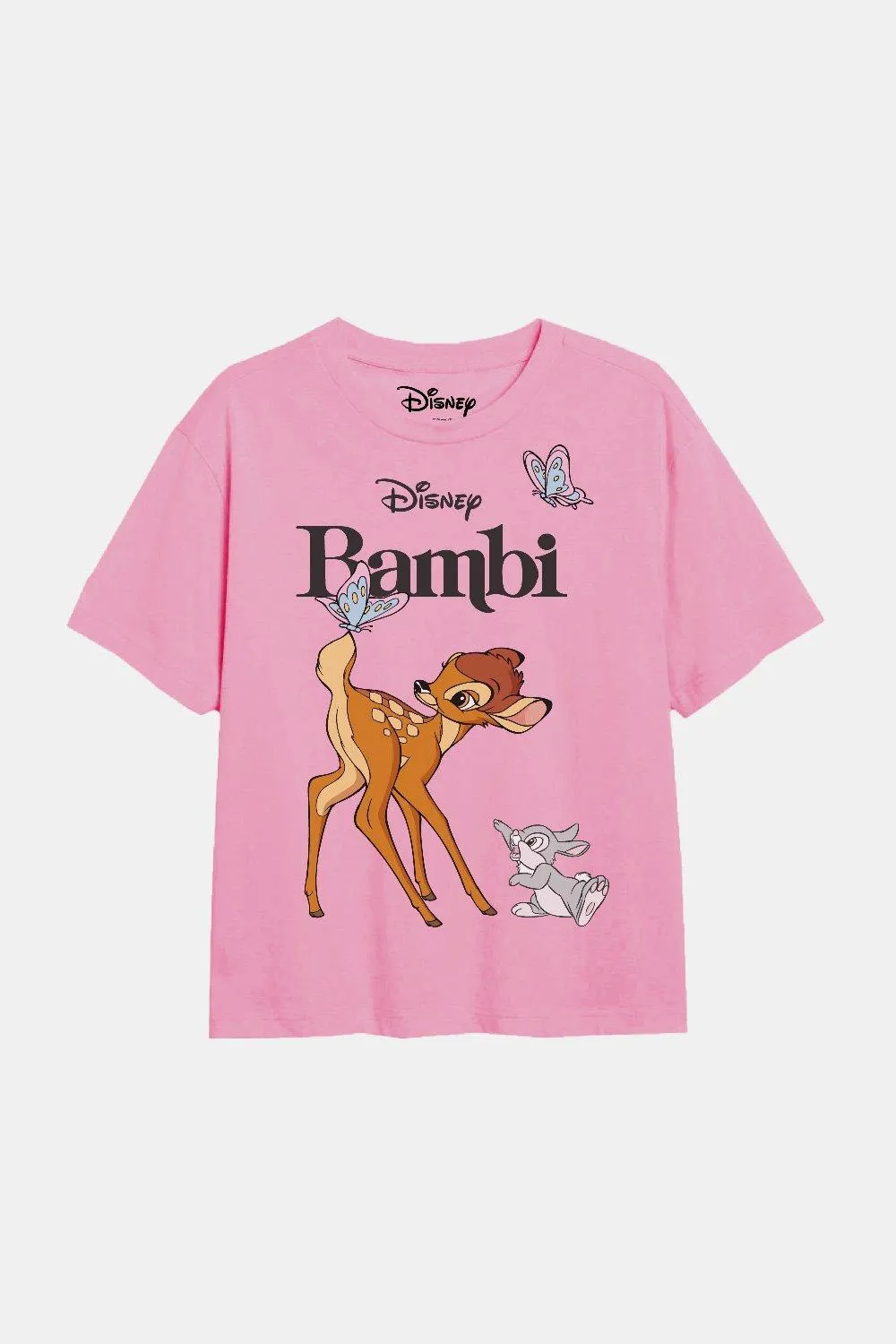 

Футболка для девочек «Бэмби и Тампер» Disney, розовый