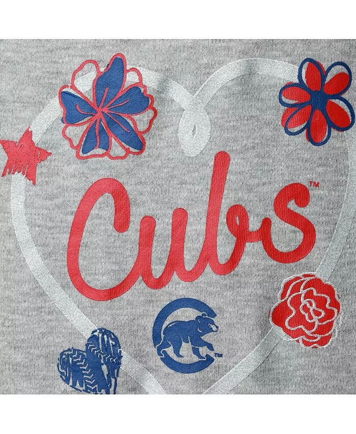 Комплект из 3 боди для мальчиков и девочек Royal, красного и серого цвета Chicago Cubs Batter Up Outerstuff — фото 3