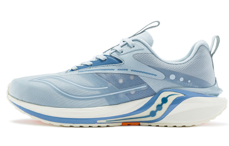 

Кроссовки Coyote Hybrid для бега мужские с низким верхом серо-оранжевые Saucony
