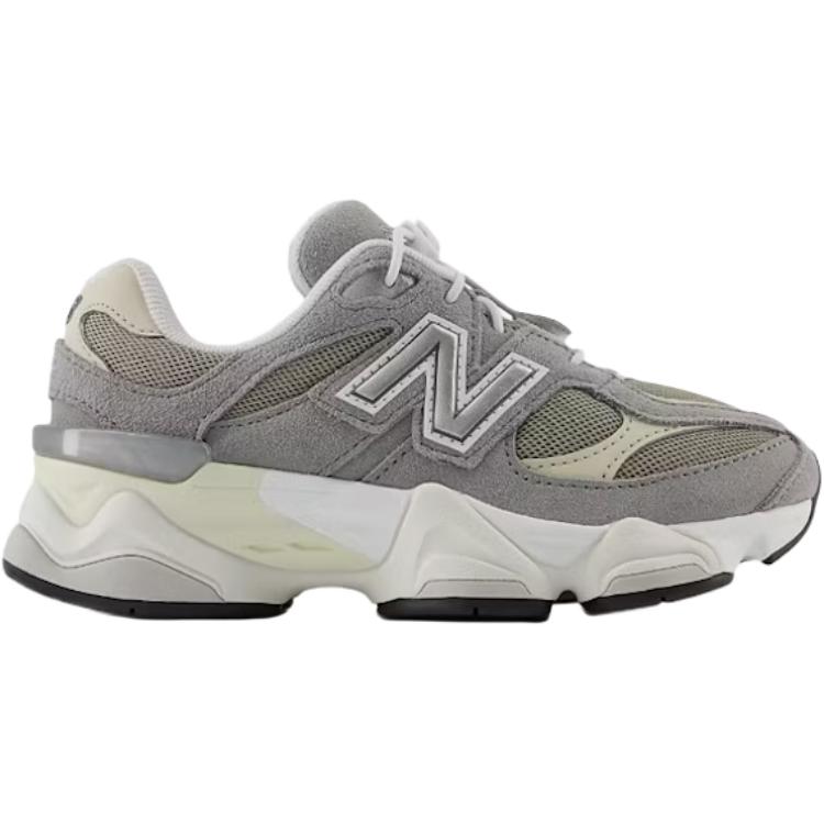 New Balance NB 9060 устойчивые к истиранию низкие детские беговые кроссовки gray white kids' — фото 3