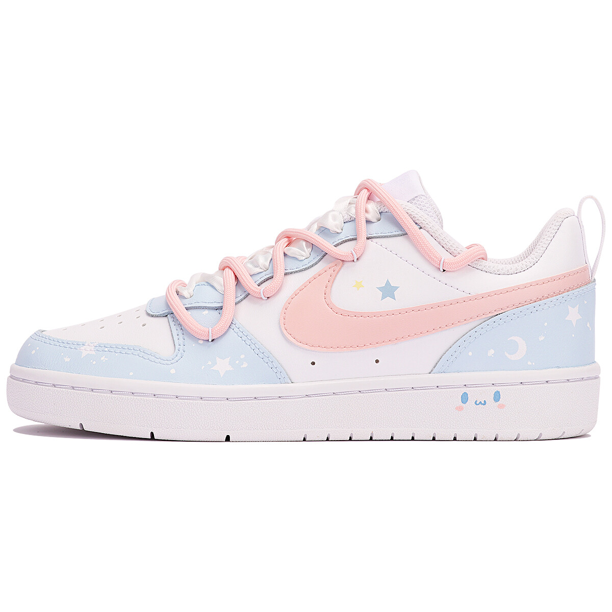 

Кроссовки Nike Court Borough Series Skateboarding Shoes Women's Low-top Blue, голубой, Синий, Кроссовки Nike Court Borough Series Skateboarding Shoes Women's Low-top Blue, голубой