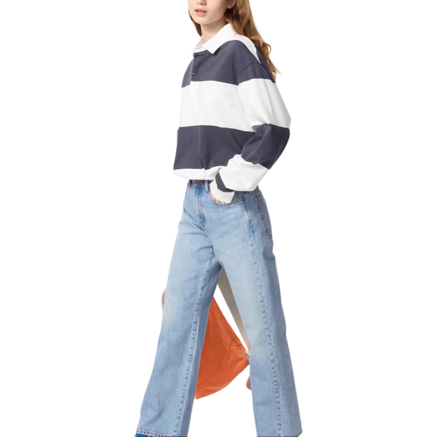 UNIQLO Jw Anderson X футболка поло Unisex Navy — фото 3