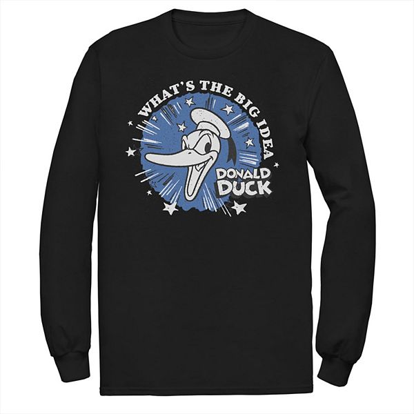

Футболка с длинным рукавом Donald Duck Big & Tall What's the Big Idea Disney