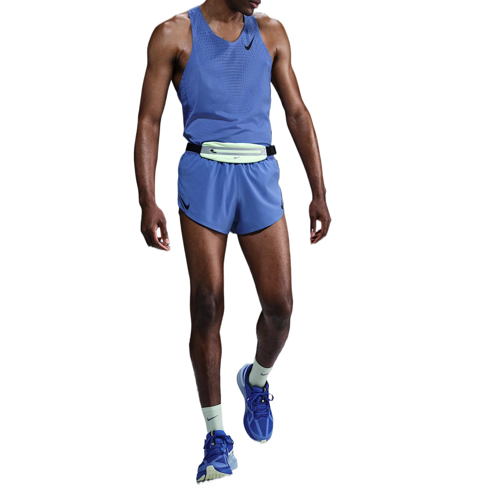 Мужские беговые шорты AeroSwift Dri FIT Adv 2' с подкладкой Nike, синий/черный — фото 4