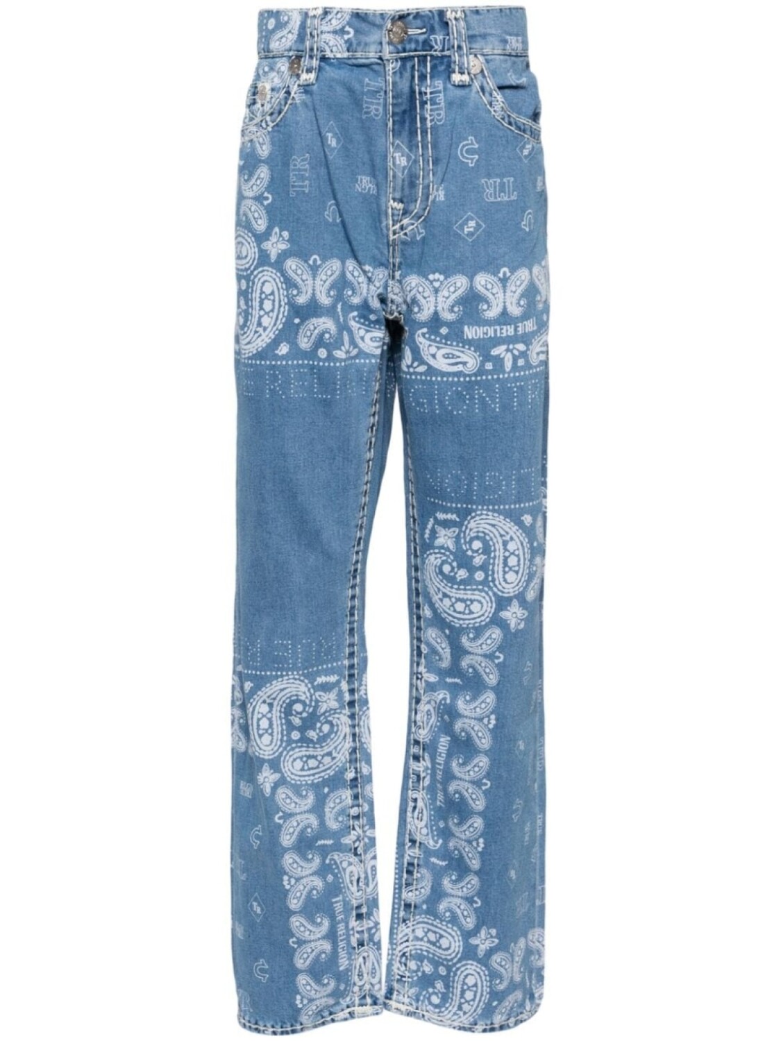 

True Religion джинсы бобби бандана, синий