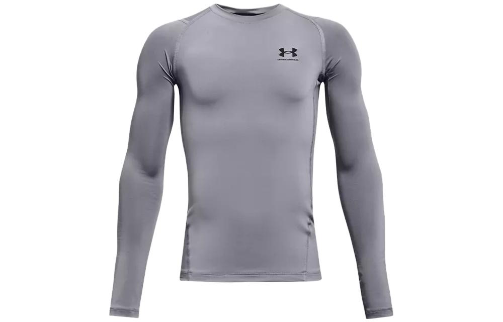 Under Armour Футболка HeatGear детская одежда HeatGear Armour с длинным рукавом серый детский — фото 3