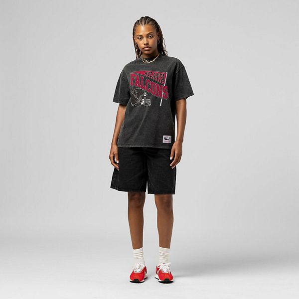 

Женская черная футболка Atlanta Falcons Team Dynamic boyfriend mineral wash Mitchell & Ness, Черный, Женская черная футболка Atlanta Falcons Team Dynamic boyfriend mineral wash Mitchell & Ness