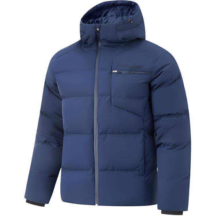 

LINING Фитнес-куртка пуховая мужская темно-синяя, Dark Simple Blue