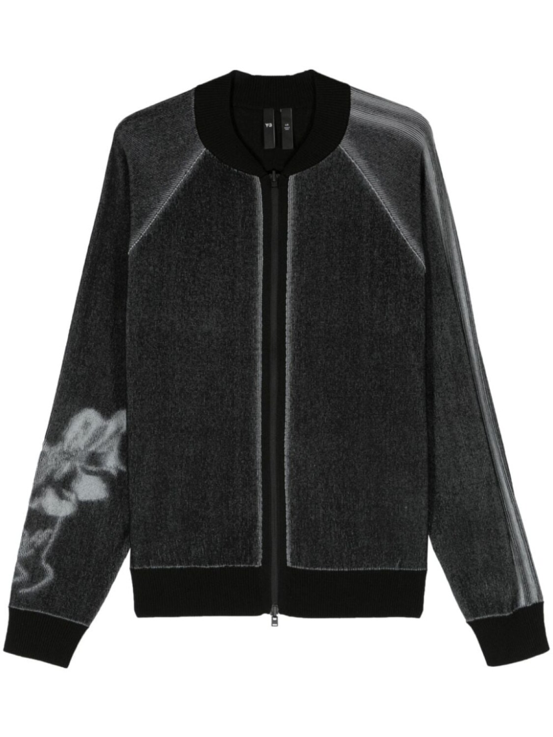 

Y-3 кардиган GFX в рубчик, черный