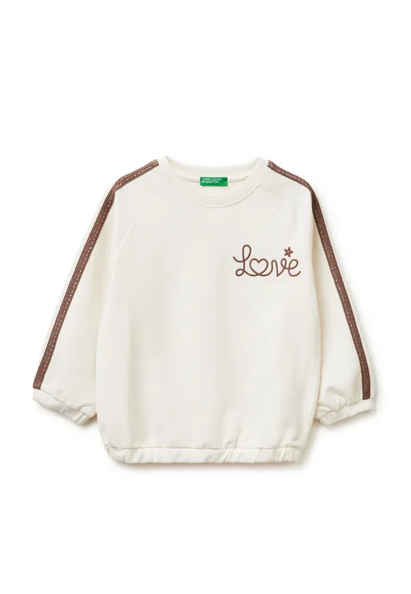 Толстовка с вышивкой United Colors Of Benetton, белый