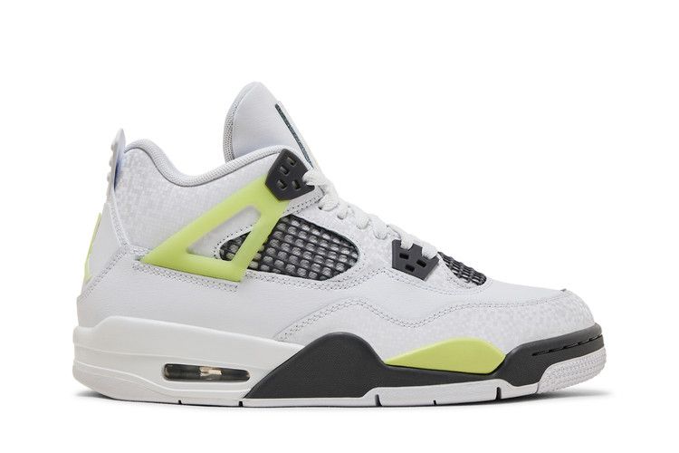 Кроссовки Air Jordan Air Jordan 4 Retro GS 'Light Lemon Twist', белый — фото 2