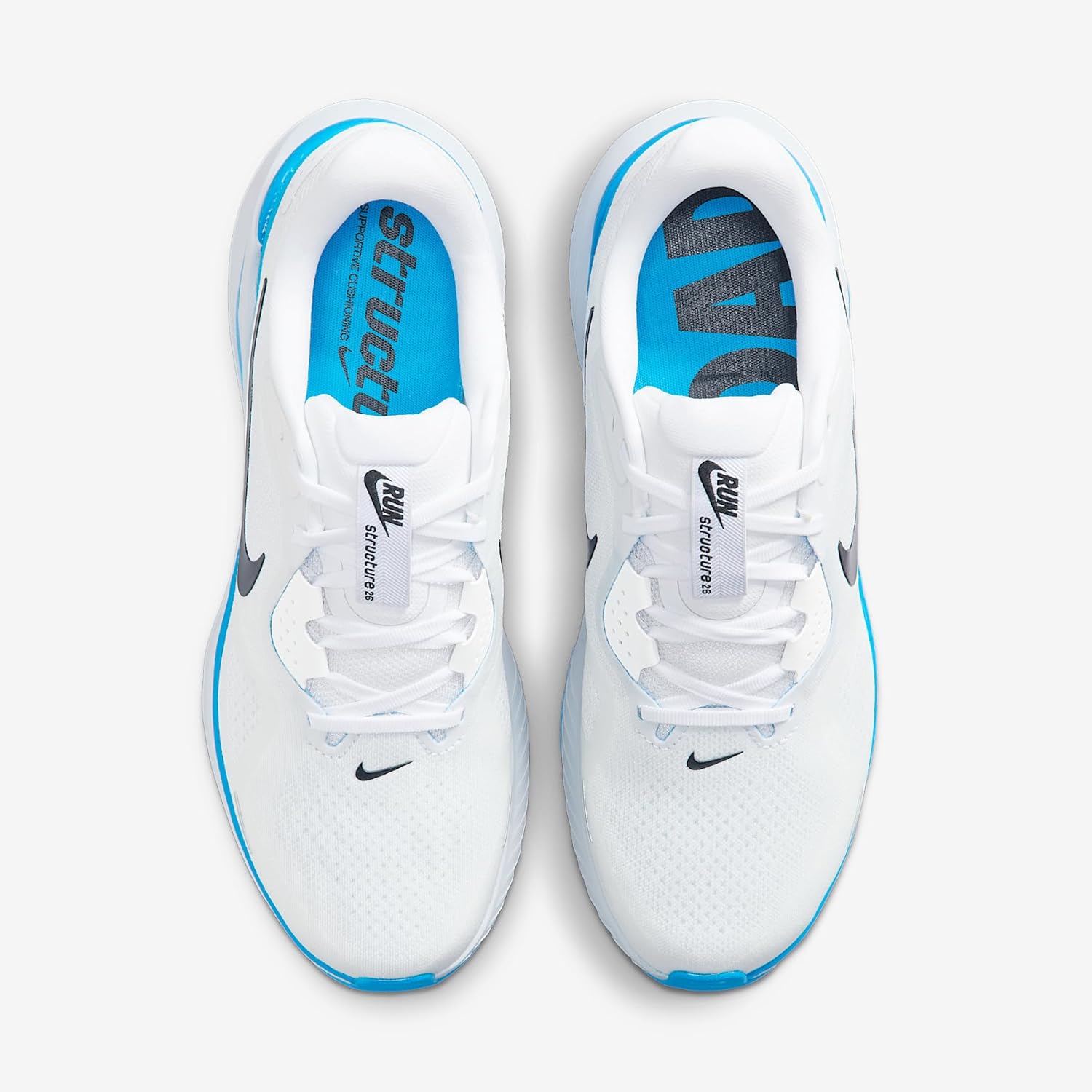 Мужские кроссовки Nike Structure 26, белый/черный/синий — фото 4