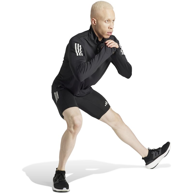 Водолазка Own the Run с полумолнией Adidas, черный — фото 4