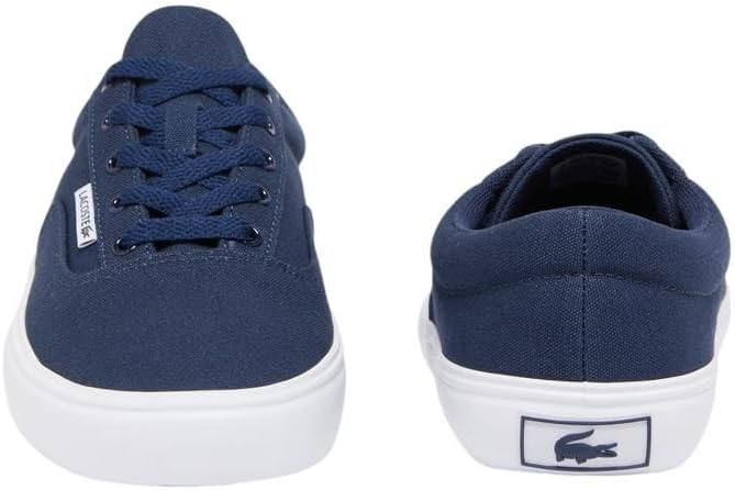 Мужские кроссовки Lacoste Lace Base, белый/синий/темно-синий — фото 2