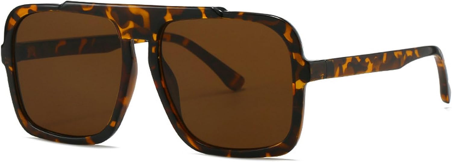 

Модные большие квадратные солнцезащитные очки для женщин, винтажные панк-очки для мужчин, солнцезащитные очки для активного отдыха, квадратные очки UV400 N47 mincl, Leopard