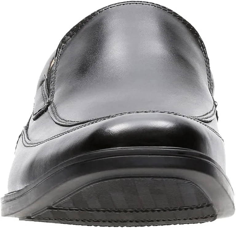 Мужские кожаные туфли Clarks Tilden Free с широкой колодкой, черные, размер 49 EU — фото 4