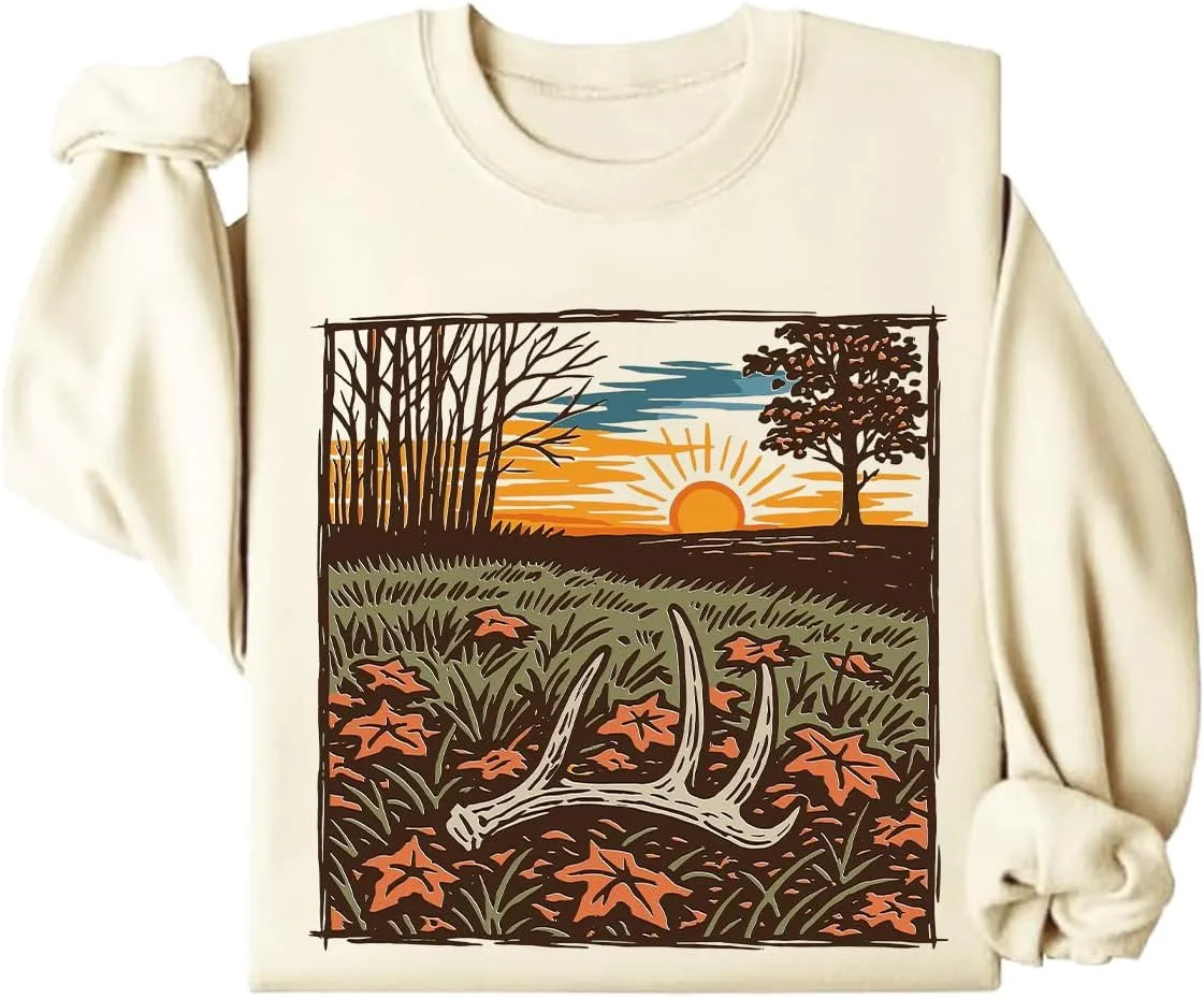 

Винтажный свитшот для охоты на оленя с камуфляжем BTGRL