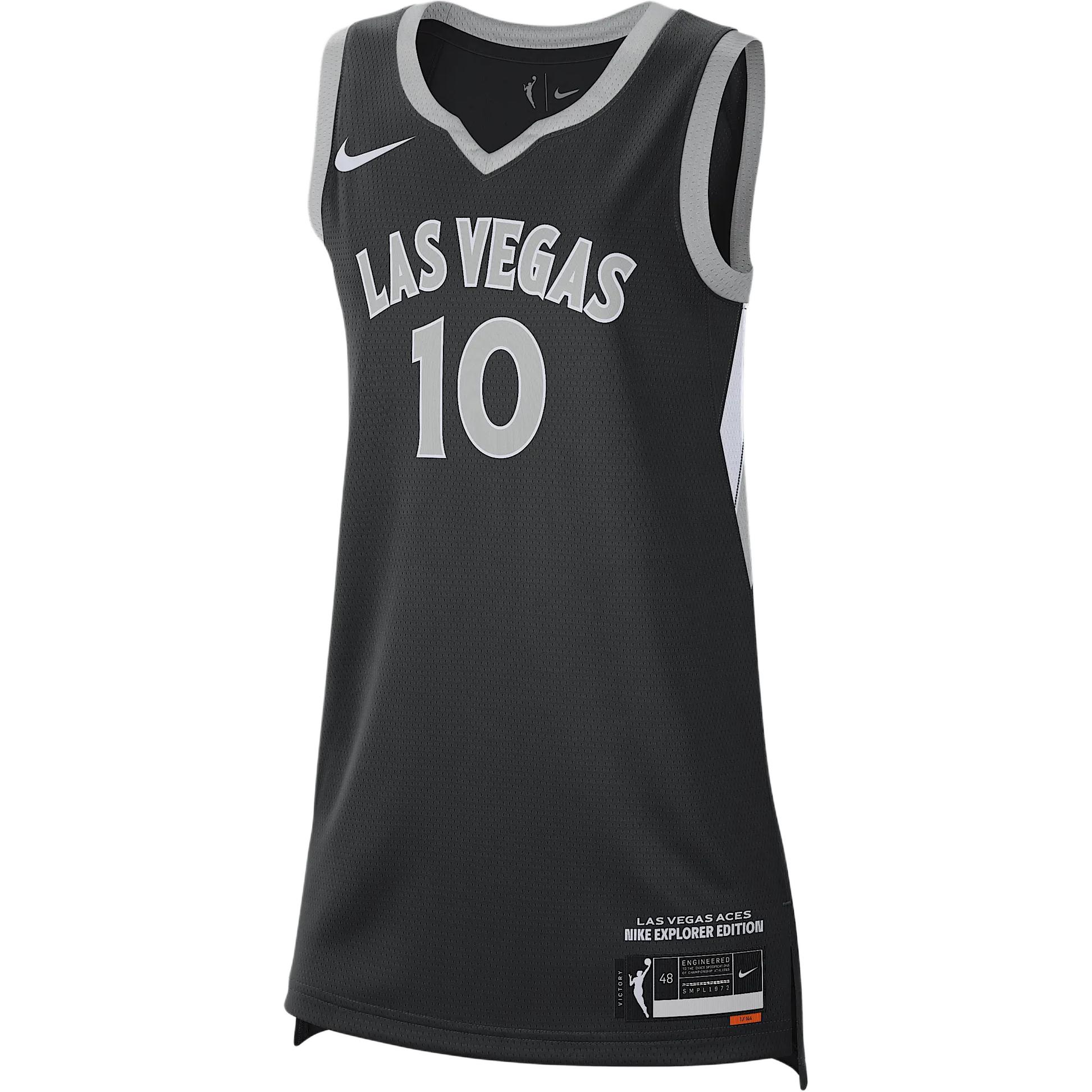 

Джерси kelsey plum las vegas aces 2024 dri fit wnba victory Nike, черный