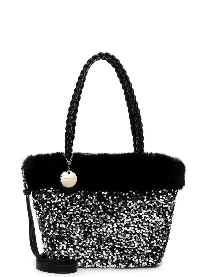 

EMILY & NOAH Сумка-шоппер E&N Hara серебристого цвета