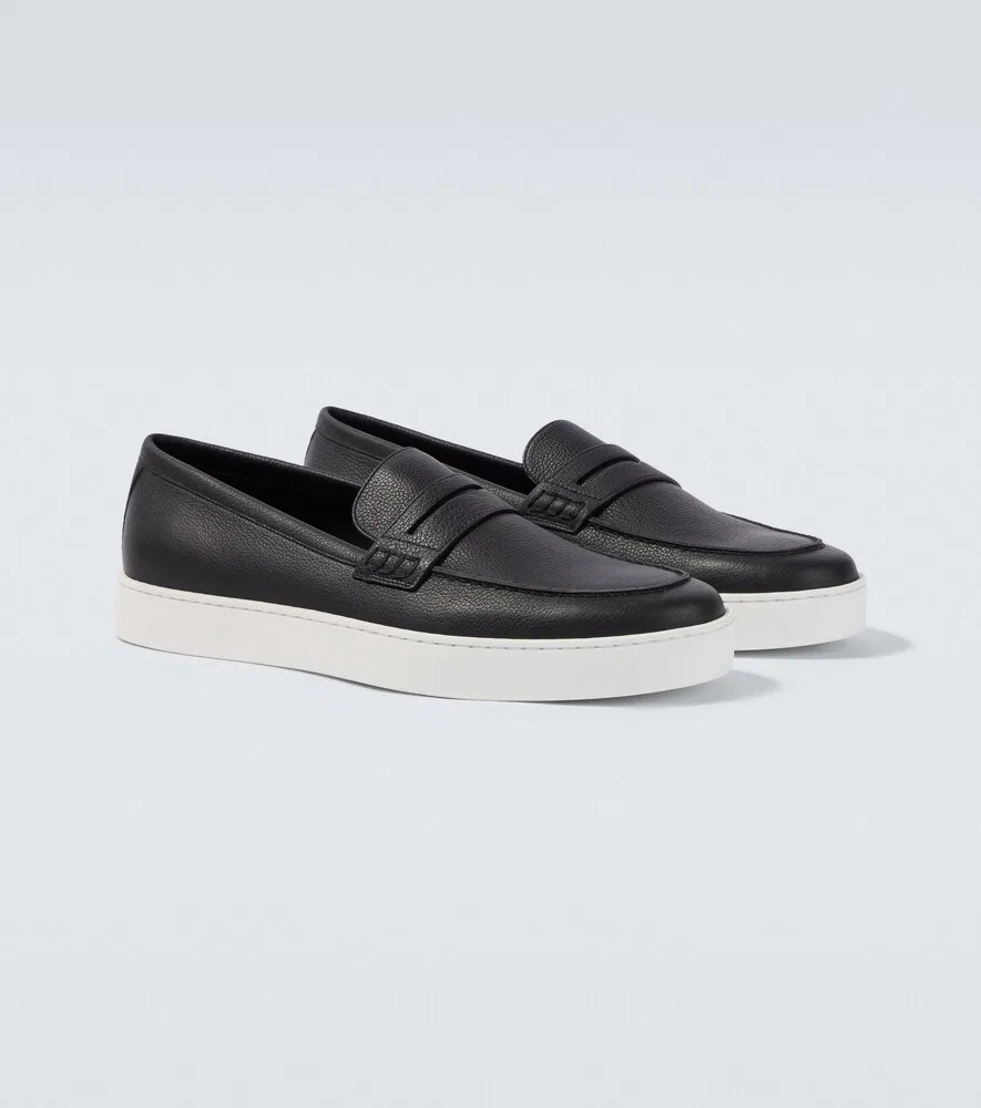 Кожаные лоферы Ellis Manolo Blahnik, черный