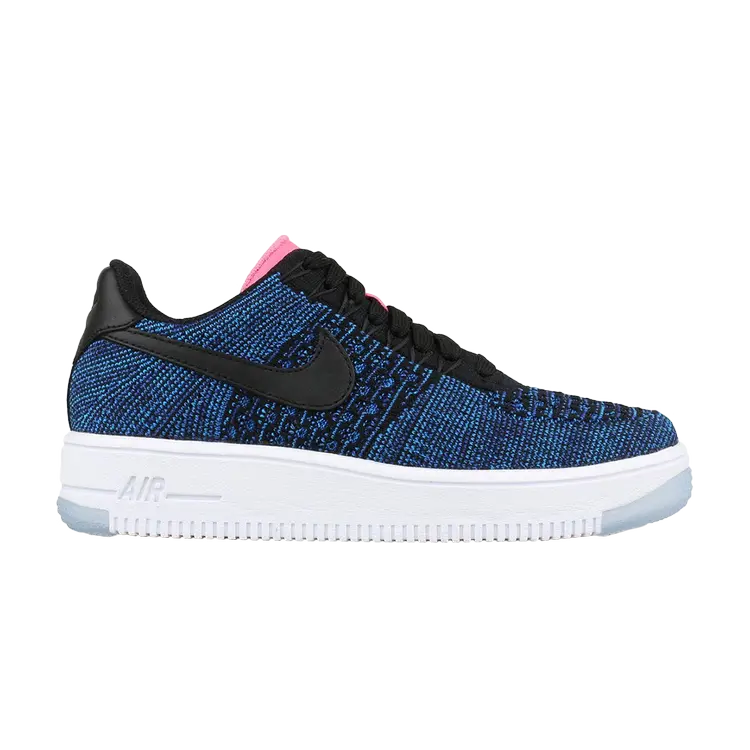Кроссовки Nike Wmns Air Force 1 Flyknit Low 'Deep Royal Blue', синий