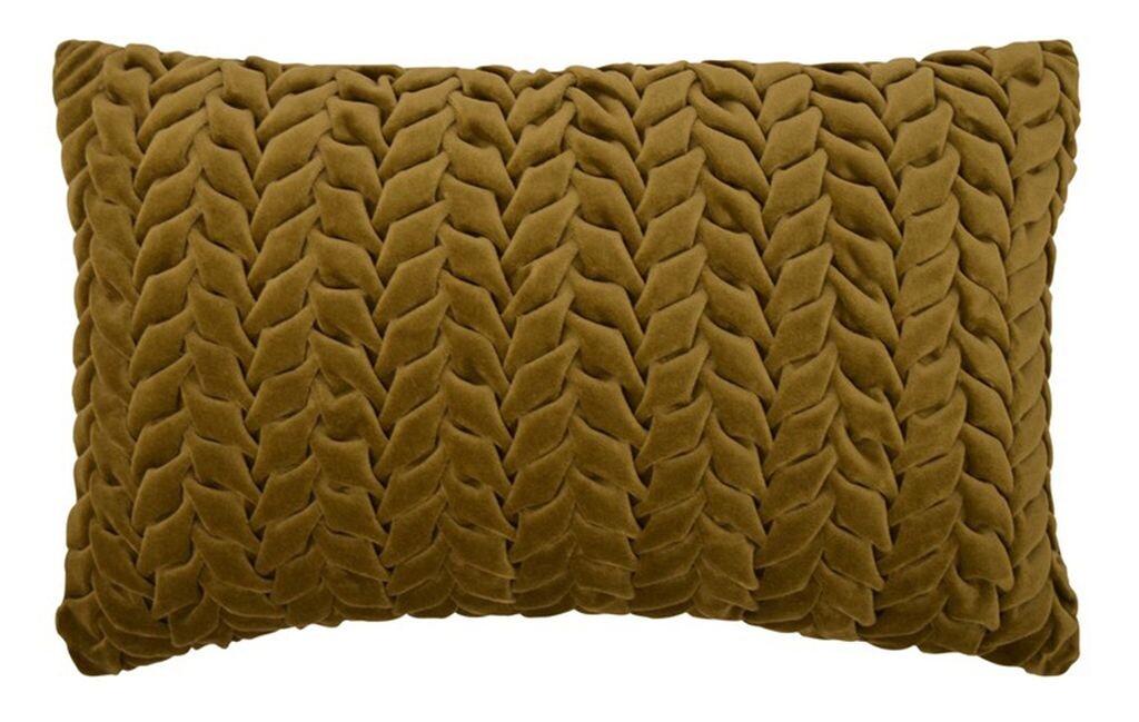 

Подушка - горчичный цвет - 30 х 50 см - плетеный вид Blyco Textil Group BV