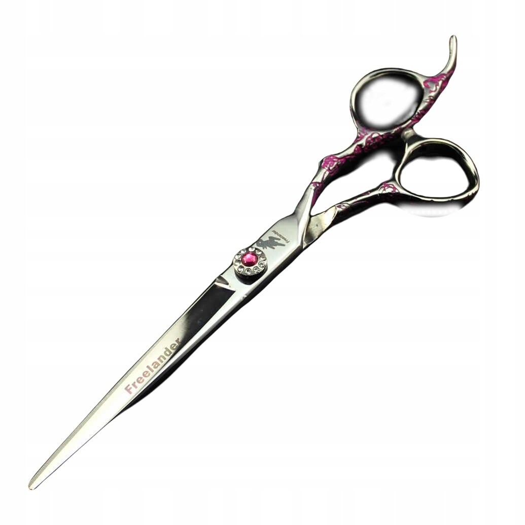 

Ножницы филировочные Wolf Classic, правая 6,0, розовые бриллианты, офсетные, парикмахерские, для стрижки волос Calissimo