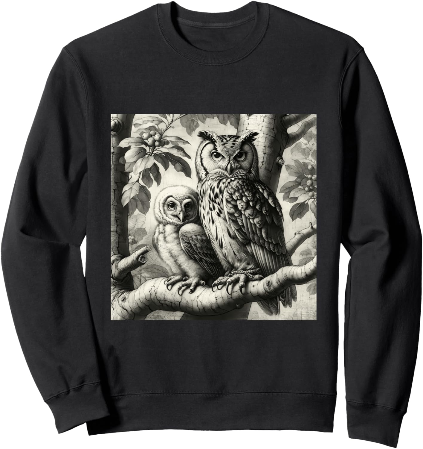 

Толстовка древнегреческая сова, яркая птица, гик, бохо, природа Owl Gifts And Shirts, черный