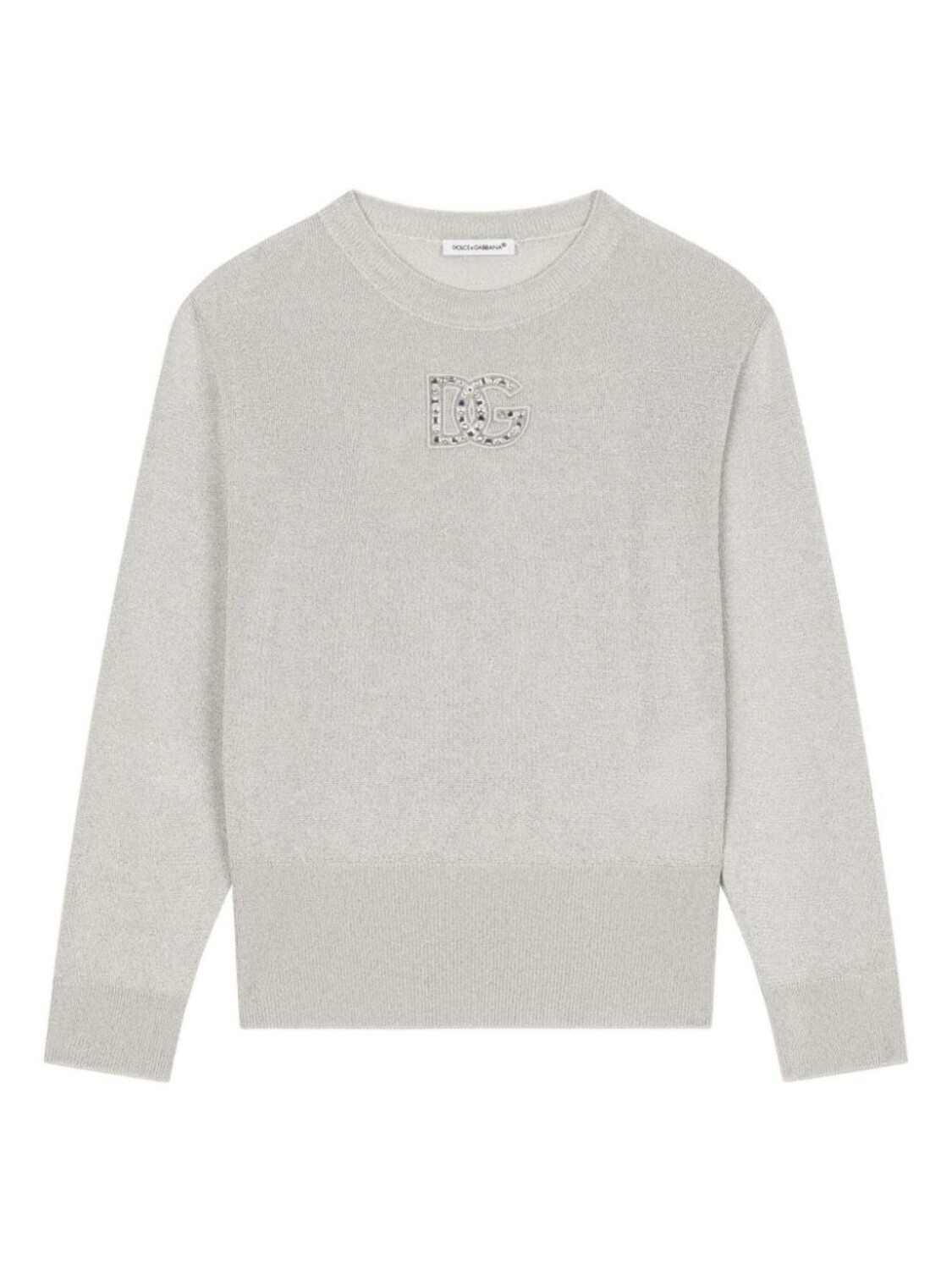 

Dolce & Gabbana Kids свитер с логотипом DG, серый