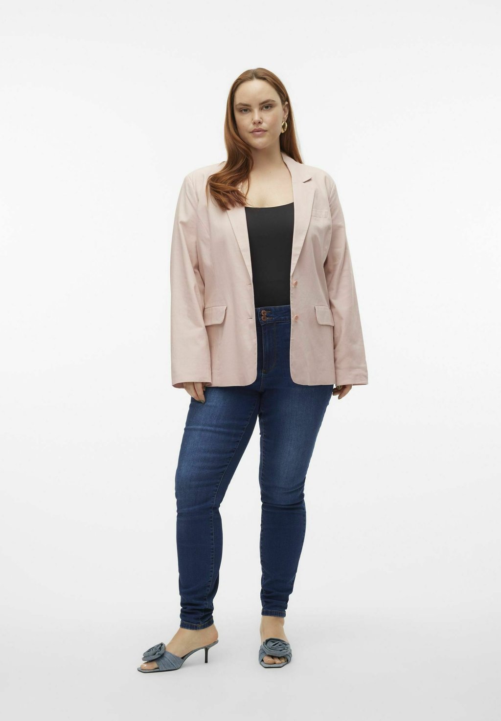 

Блейзер VMLILJA Vero Moda Curve, розовый
