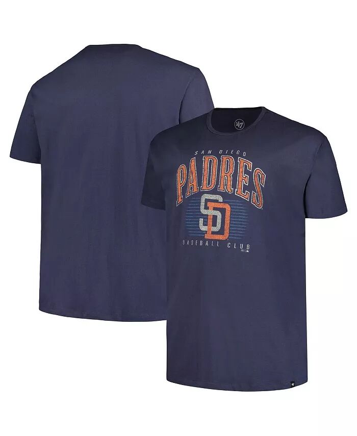 

Футболка мужская темно-синяя San Diego Padres Big Tall Double Header '47 Brand