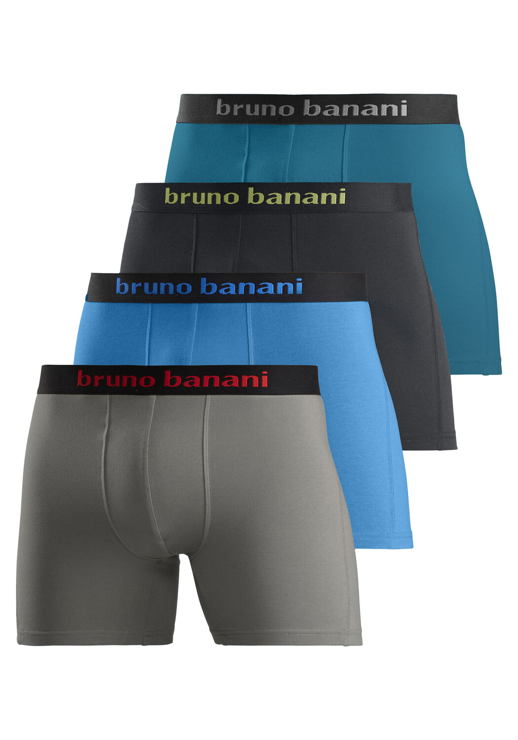 

Боксеры Bruno Banani Langer Boxer, цвет grau, türkis, schwarz, petrol