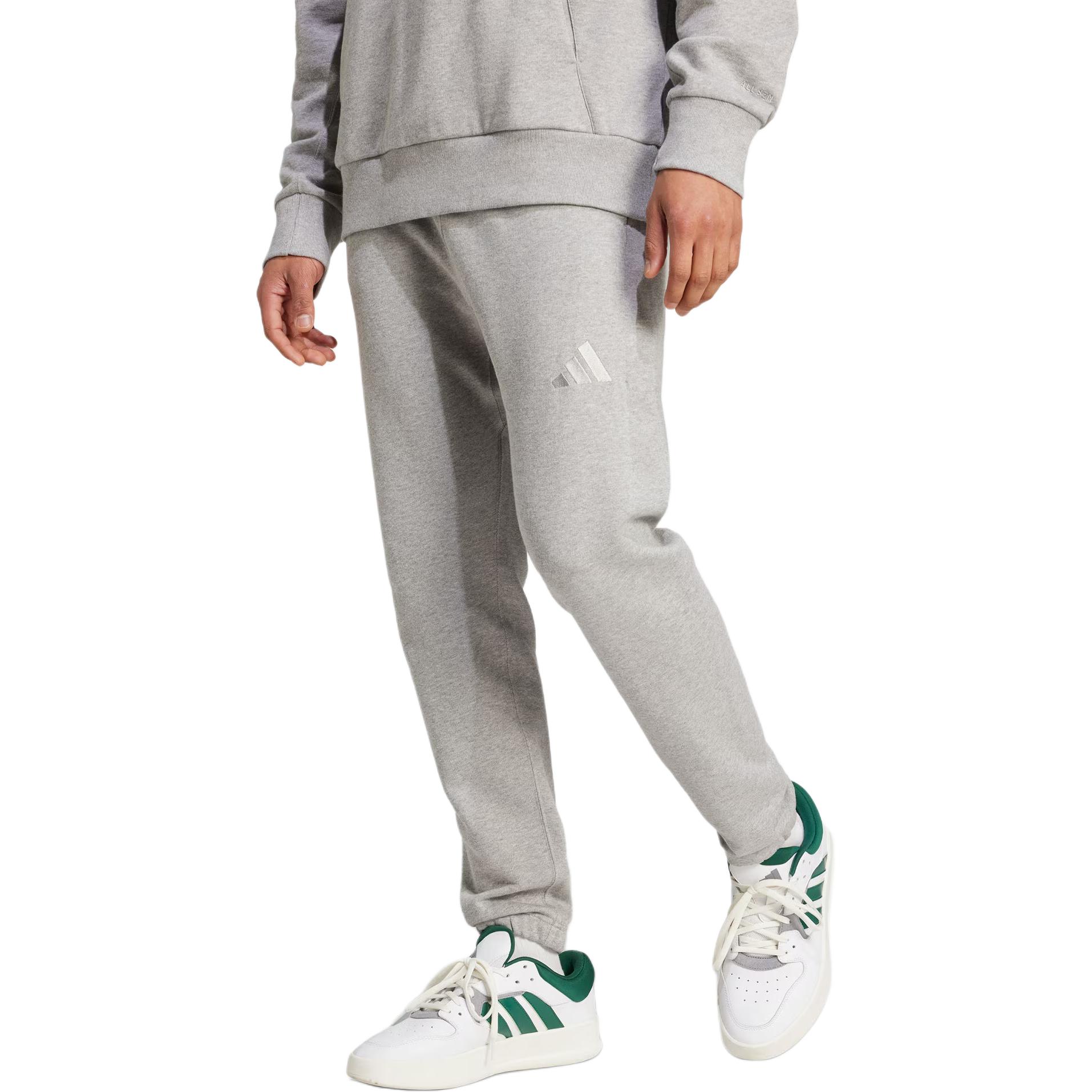 Adidas All Szn Regular Tapered Joggers Вязаные спортивные брюки Мужские Средний размер Тепло-серый — фото 3