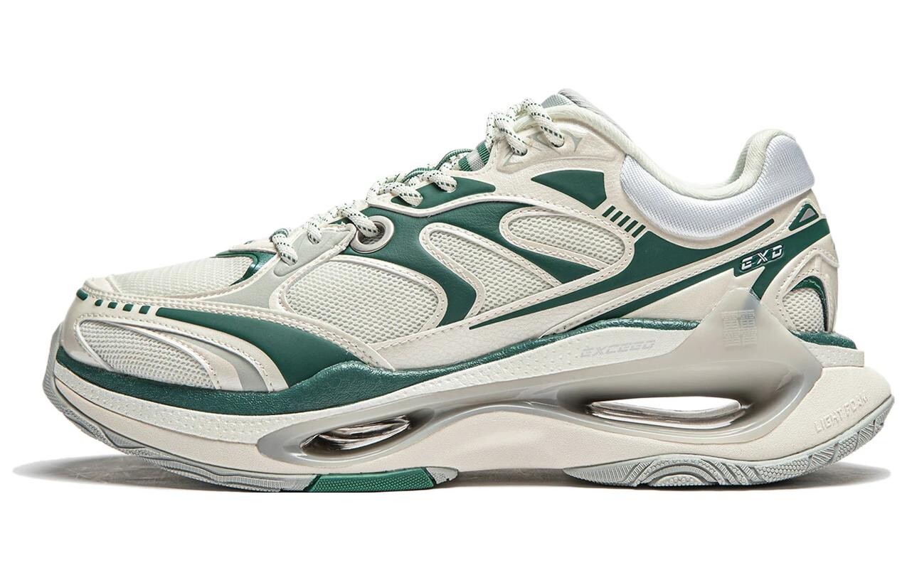 

Кроссовки LiNing Exceed Infinity Lifestyle Shoes Women's Low-top Beige/Green, зеленый
